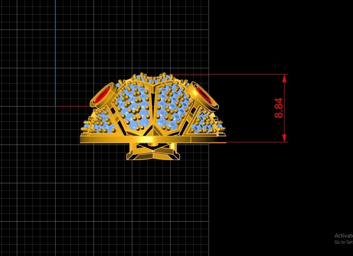 BVLGARI Set Ring Earring Pendent Code-BAD113 3D print model_5