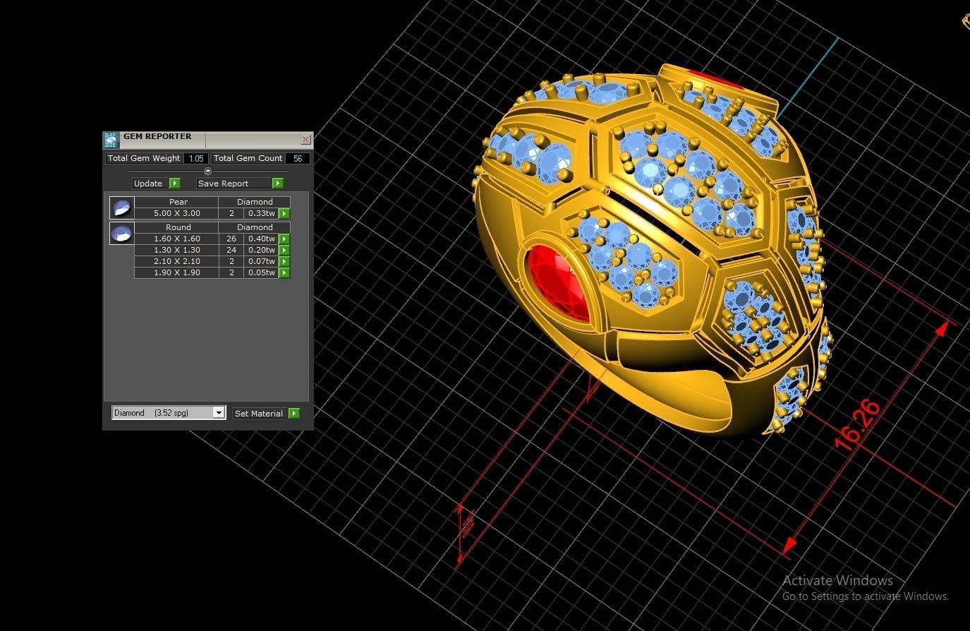 BVLGARI Set Ring Earring Pendent Code-BAD113 3D print model_1