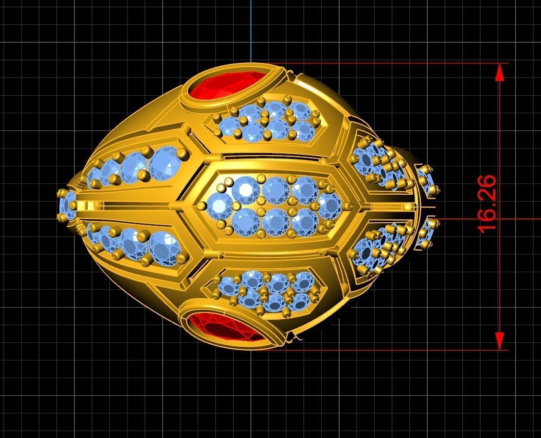 BVLGARI Set Ring Earring Pendent Code-BAD113 3D print model_9