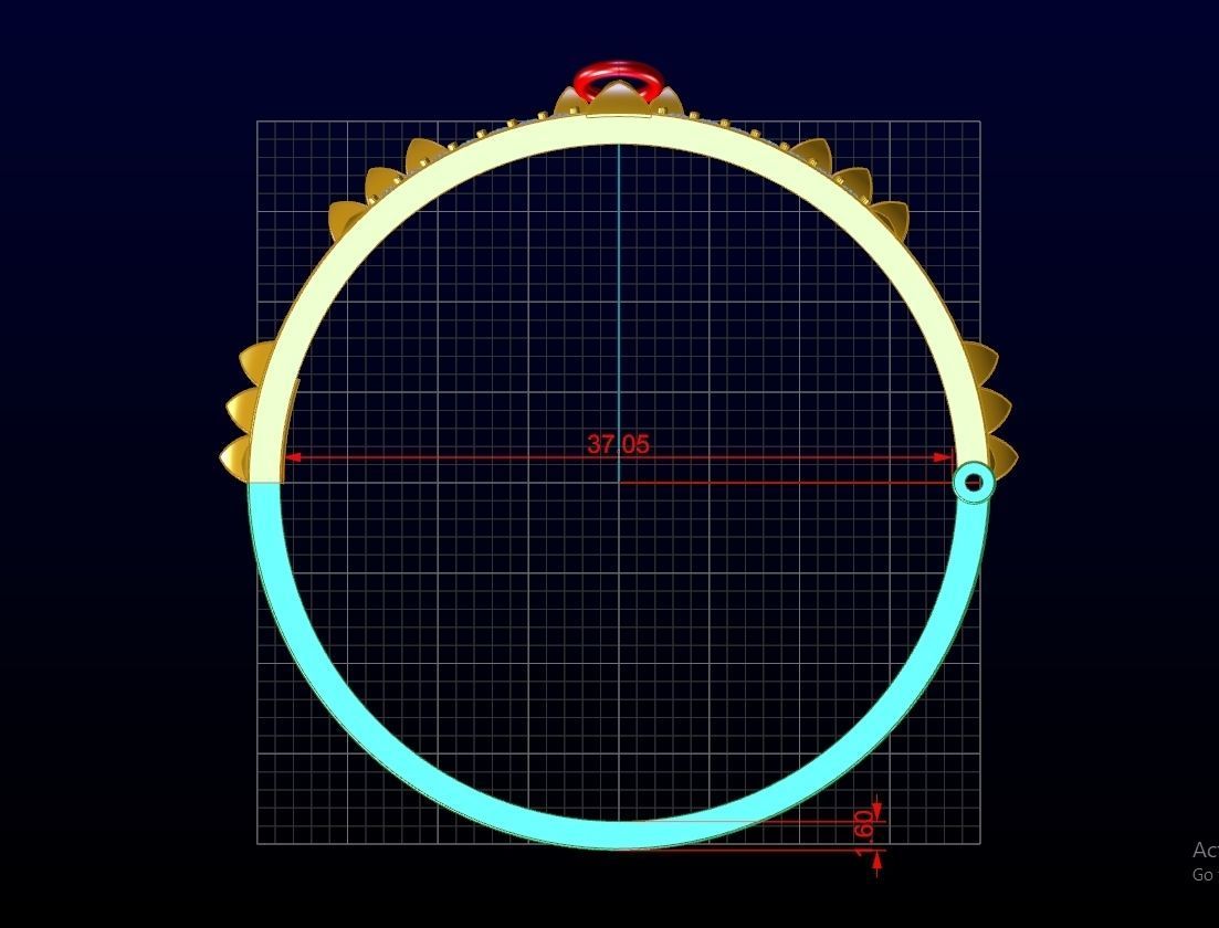 Hermes Braclets Code-BAD119 3D print model_3