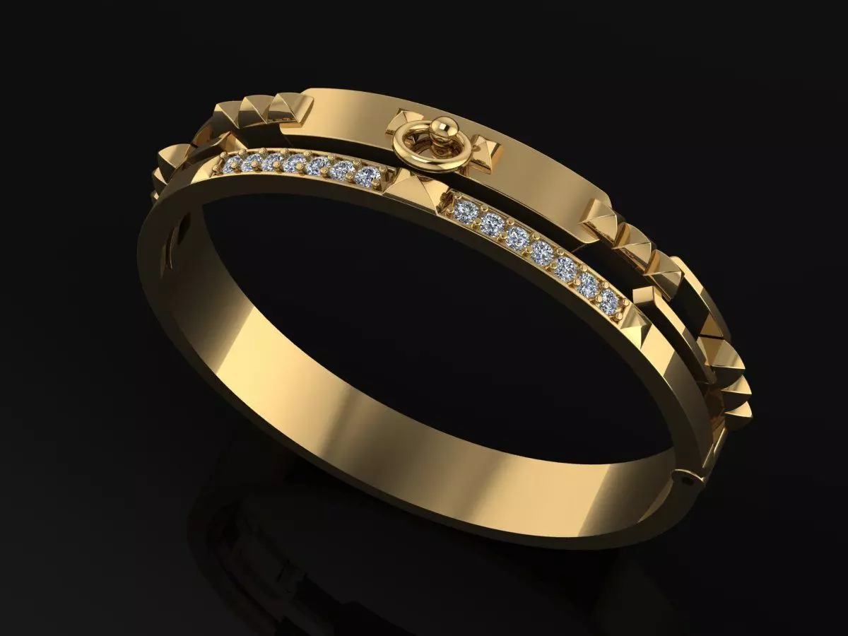 Hermes Braclets Code-BAD119 3D print model_0