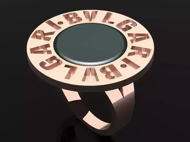 BVLGARI Ring Code-BAD122 3D print model