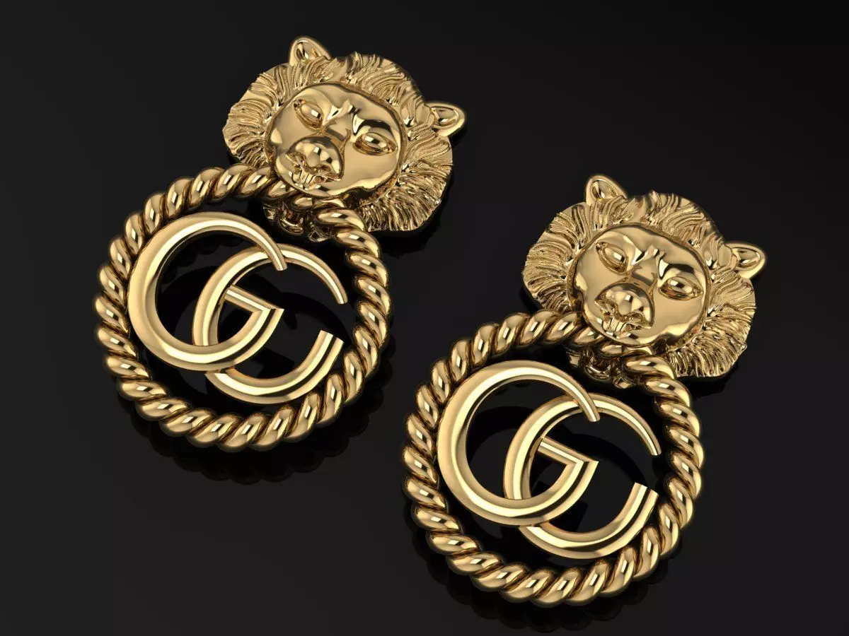 Gucci Earring Code-BAD123 3D print model_0