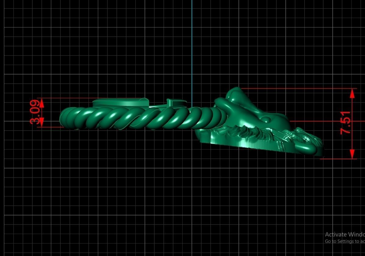 Gucci Earring Code-BAD123 3D print model_4