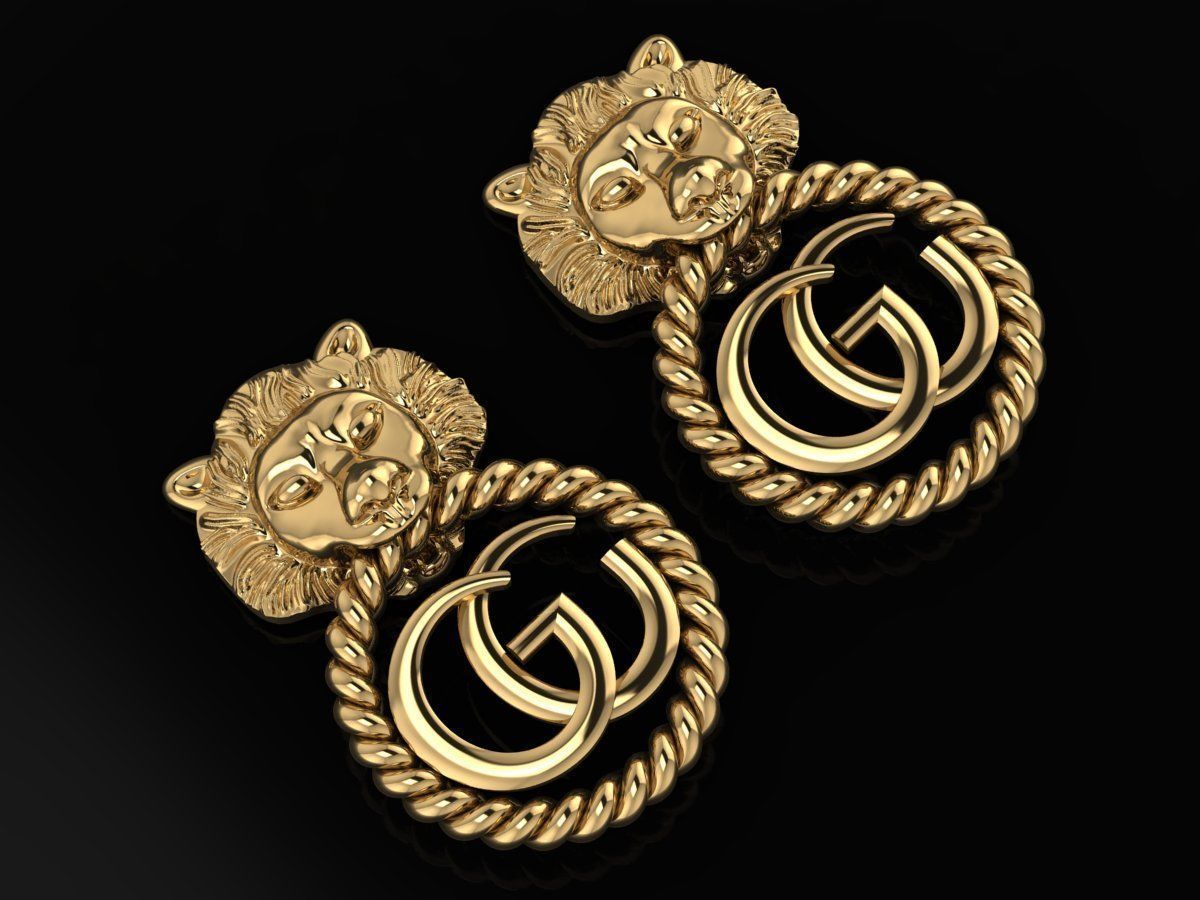 Gucci Earring Code-BAD123 3D print model_1