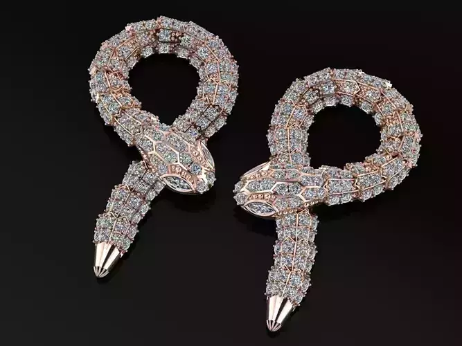 BVLGARI Earring Code-BAD128 3D print model