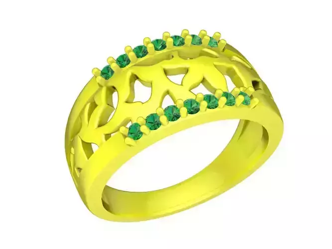 A5360 Diamond Art Women Ring 3D Model