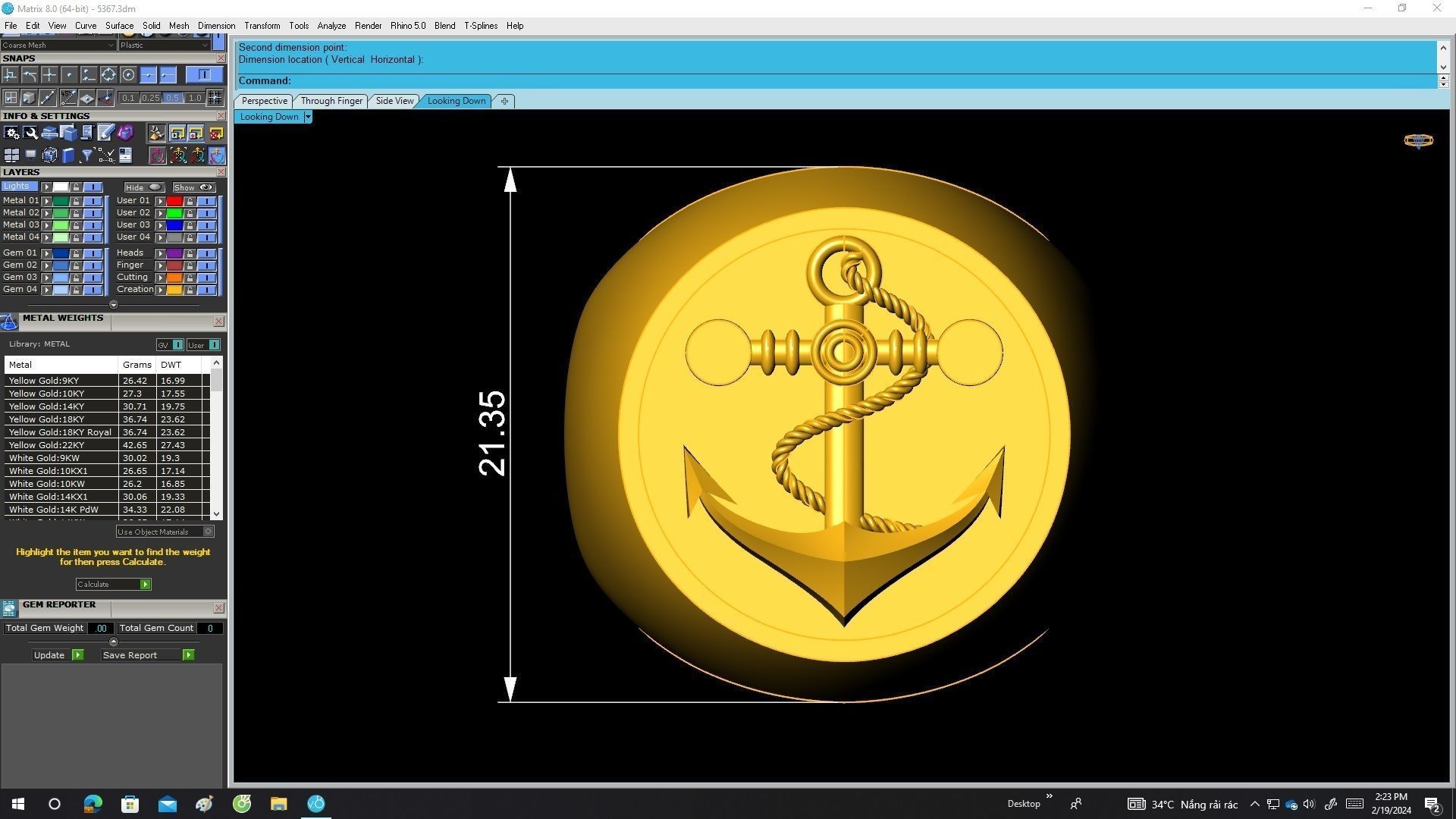 A5367 Signature Anchor Men Ring 3D Model 3D print model_5