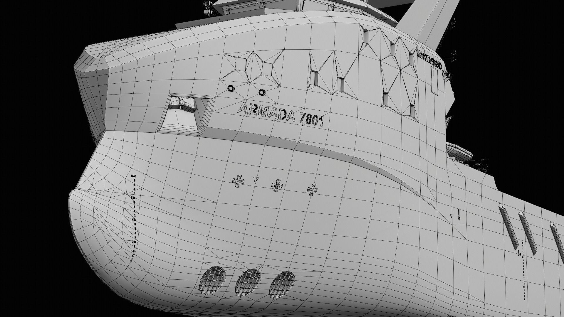 Armada 7801 Offshore Supply Ship 3D model_11