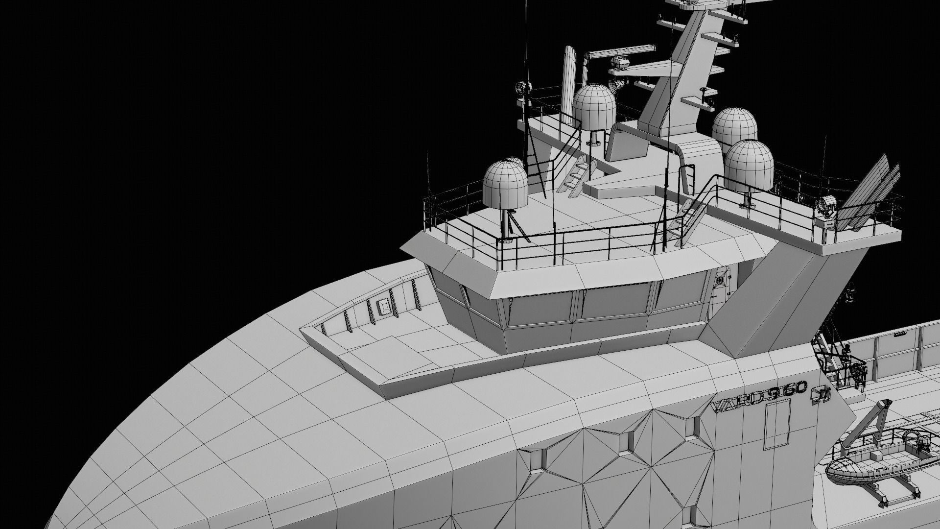 Armada 7801 Offshore Supply Ship 3D model_13