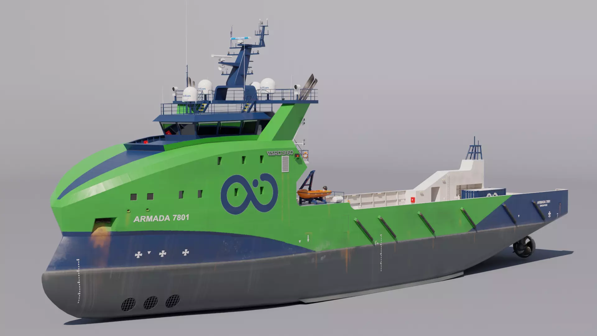 Armada 7801 Offshore Supply Ship 3D model_0