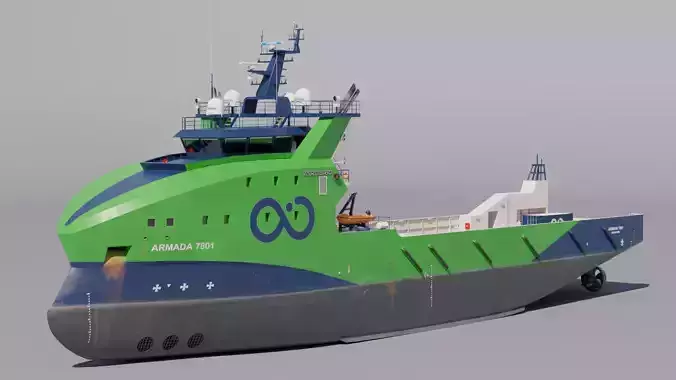 Armada 7801 Offshore Supply Ship 3D model