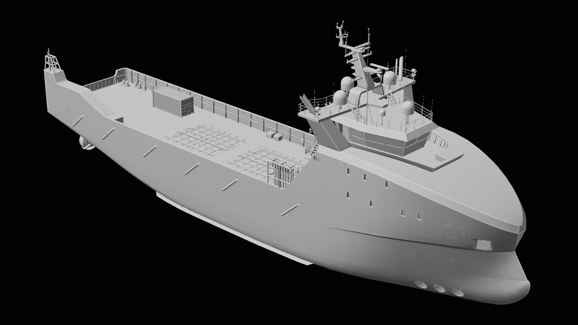 Armada 7801 Offshore Supply Ship 3D model_8