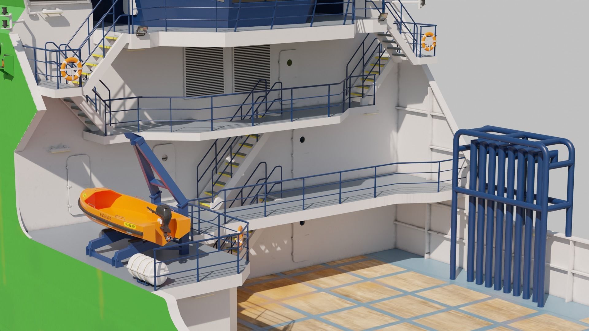 Armada 7801 Offshore Supply Ship 3D model_16