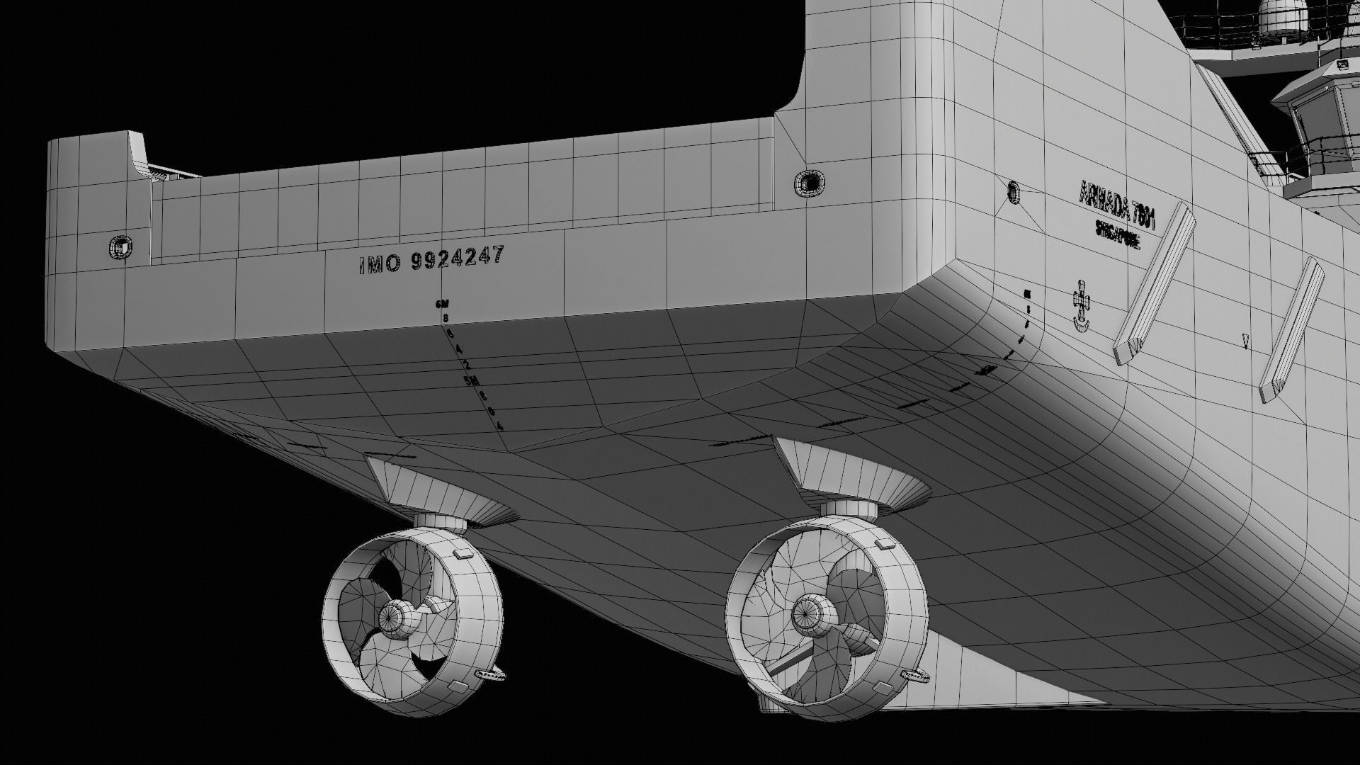 Armada 7801 Offshore Supply Ship 3D model_25