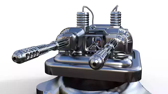 Sci-Fi Tower Defense System - Asset Pack 1 3D print model