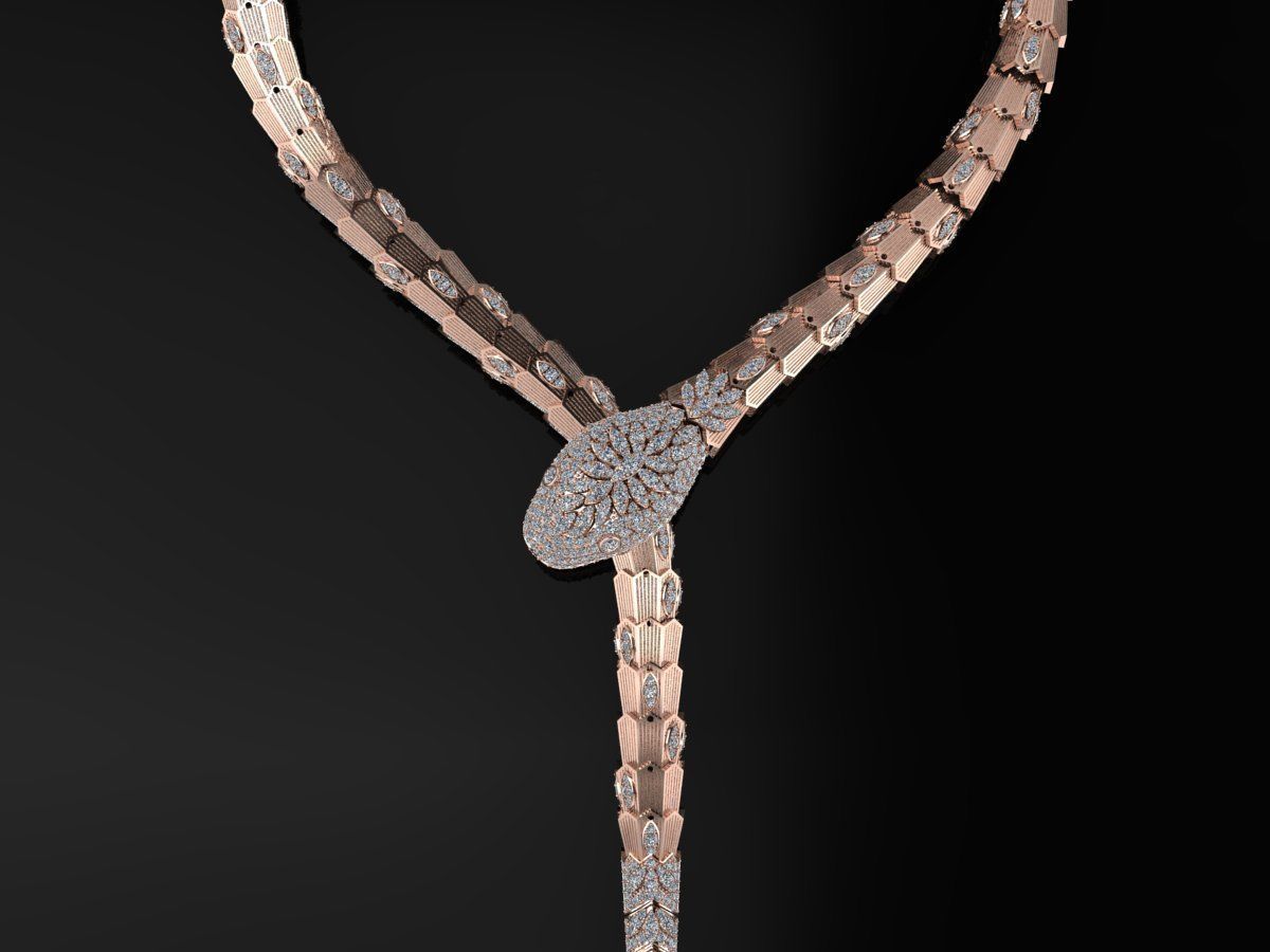 BVLGARI Necklace  Code-BAD132 3D print model_2