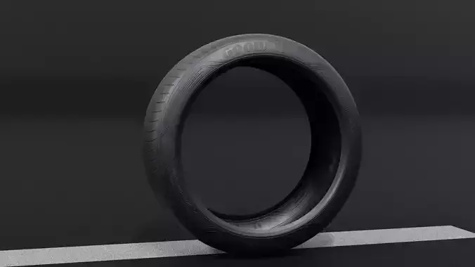 Good Year Lowpoly Tire 01
