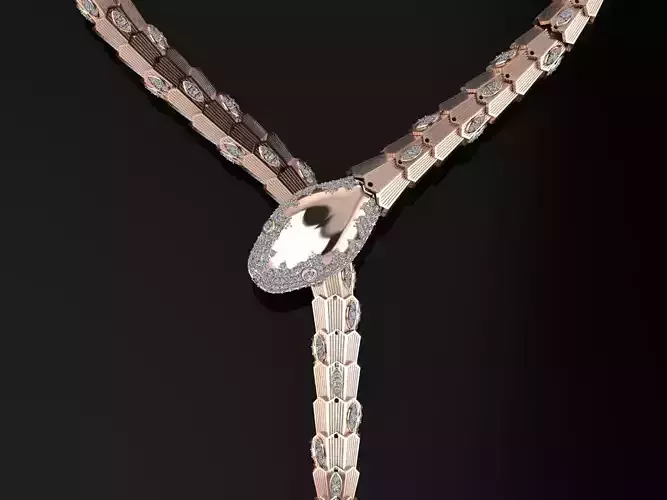 BVLGARI Necklace Code-BAD133 3D print model