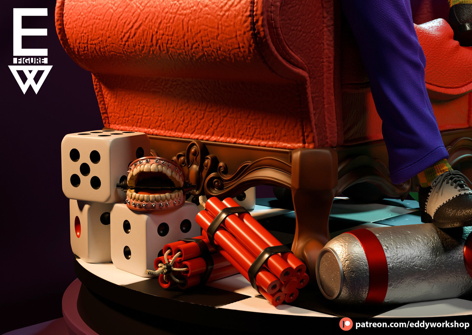 Joker - 3D STL READY TO PRINT  3D print model_11