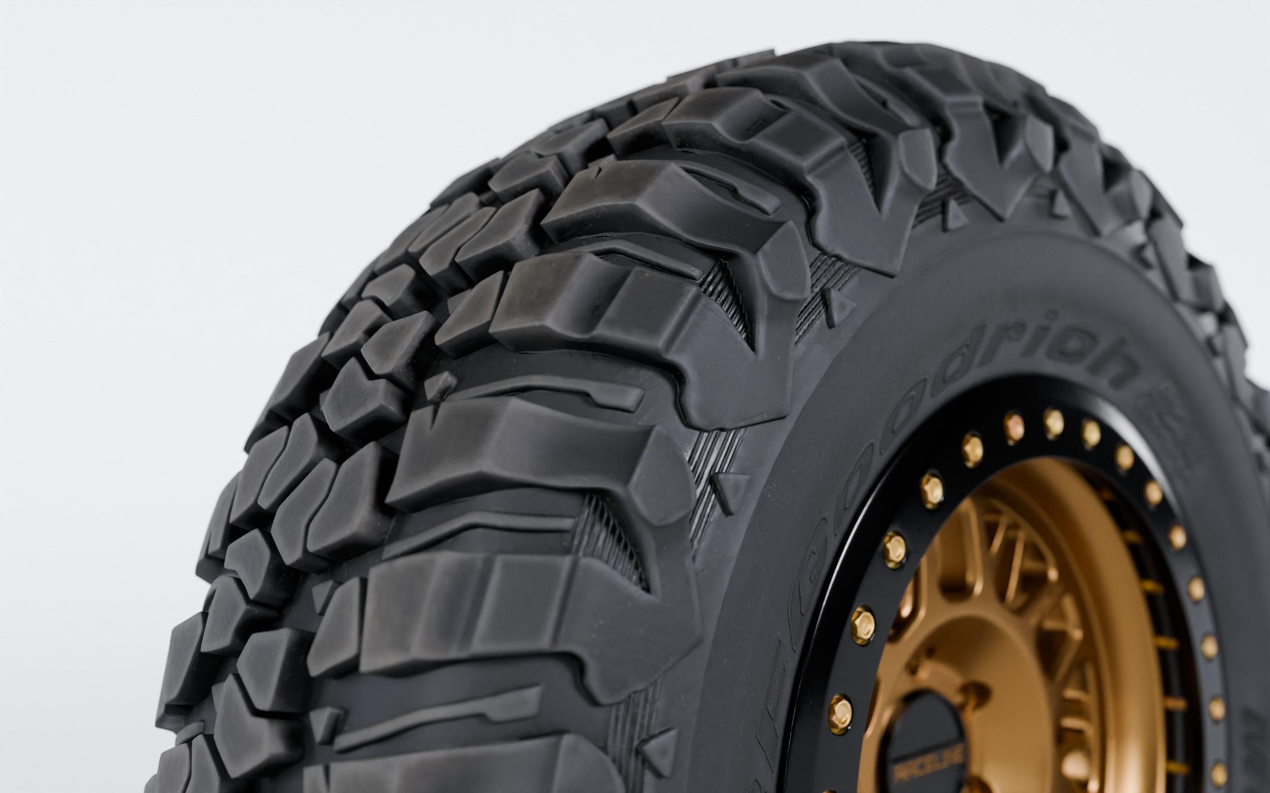 Raceline Ryno Cast Beadlock - BFGoodrich Mud Terrain KM3 Low-poly 3D model_5