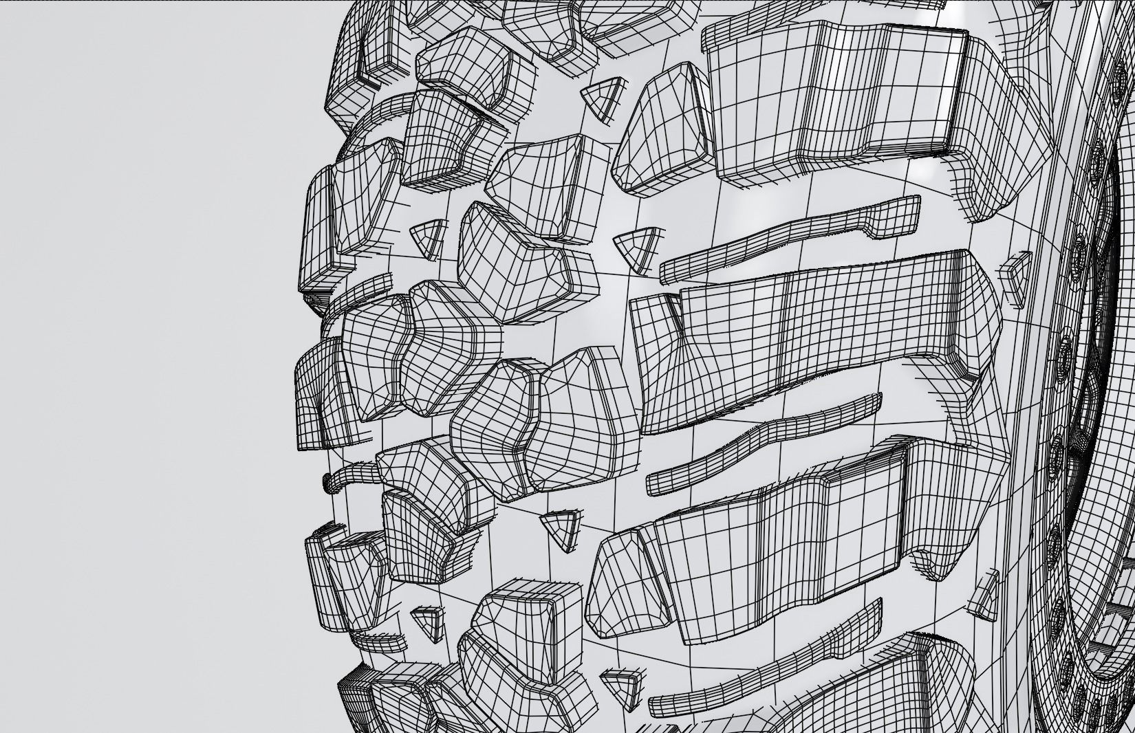 Raceline Ryno Cast Beadlock - BFGoodrich Mud Terrain KM3 Low-poly 3D model_12