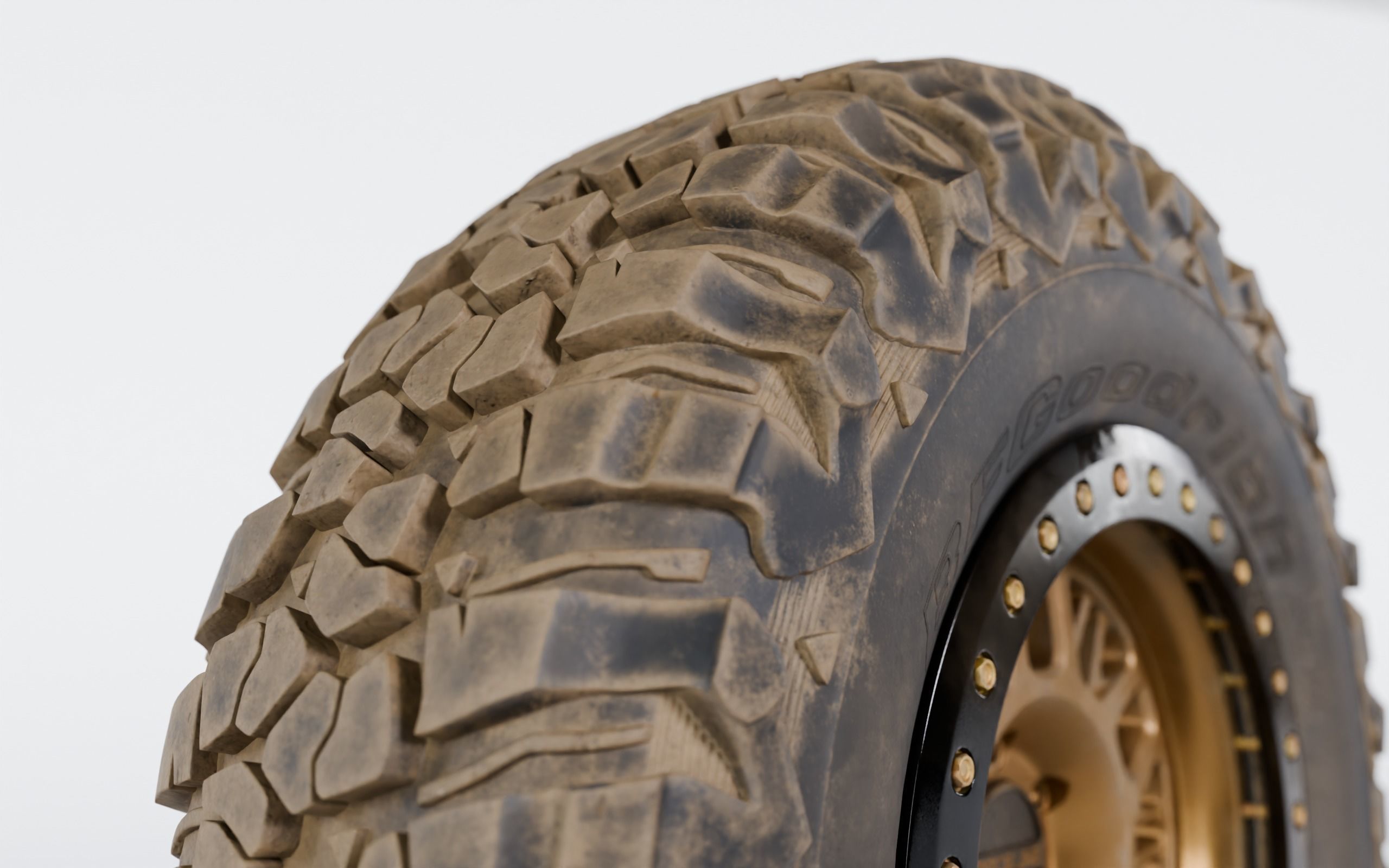 Raceline Ryno Cast Beadlock - BFGoodrich Mud Terrain KM3 Low-poly 3D model_7
