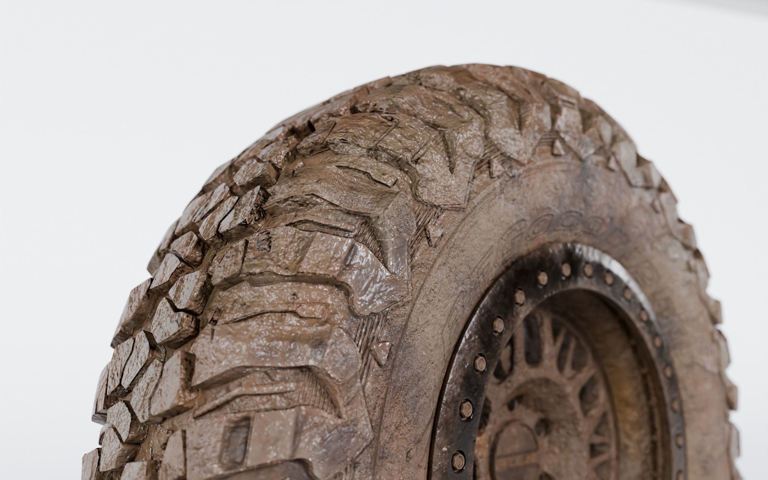 Raceline Ryno Cast Beadlock - BFGoodrich Mud Terrain KM3 Low-poly 3D model_9