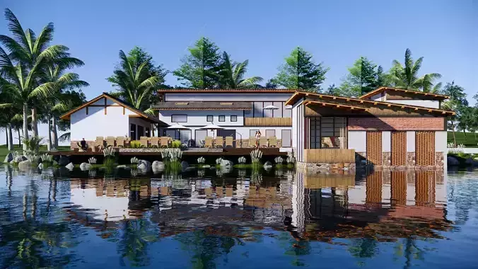 New Chinese style country hostel