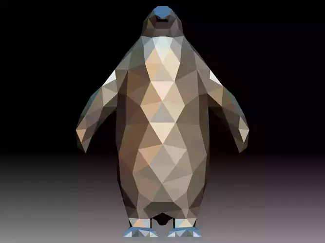 Polygon Mesh Penguins 3D model