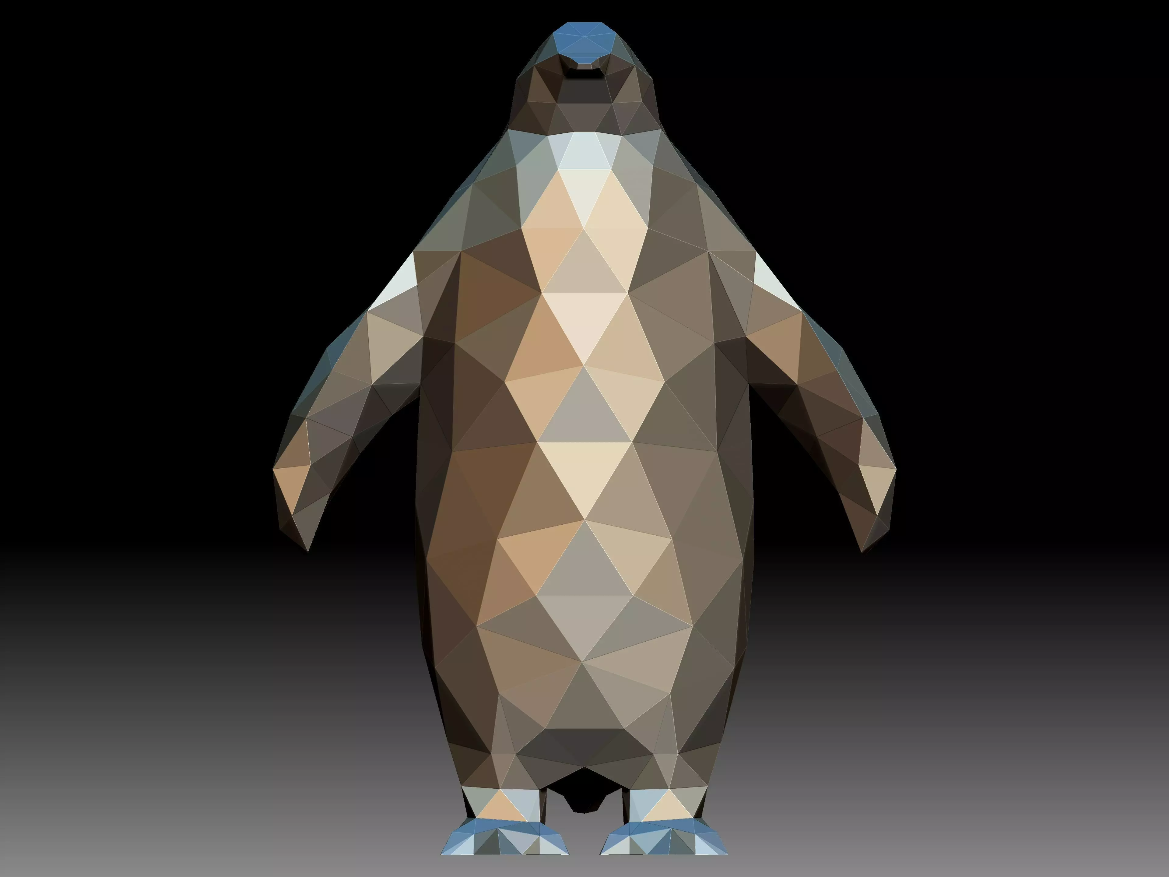 Polygon Mesh Penguins 3D model