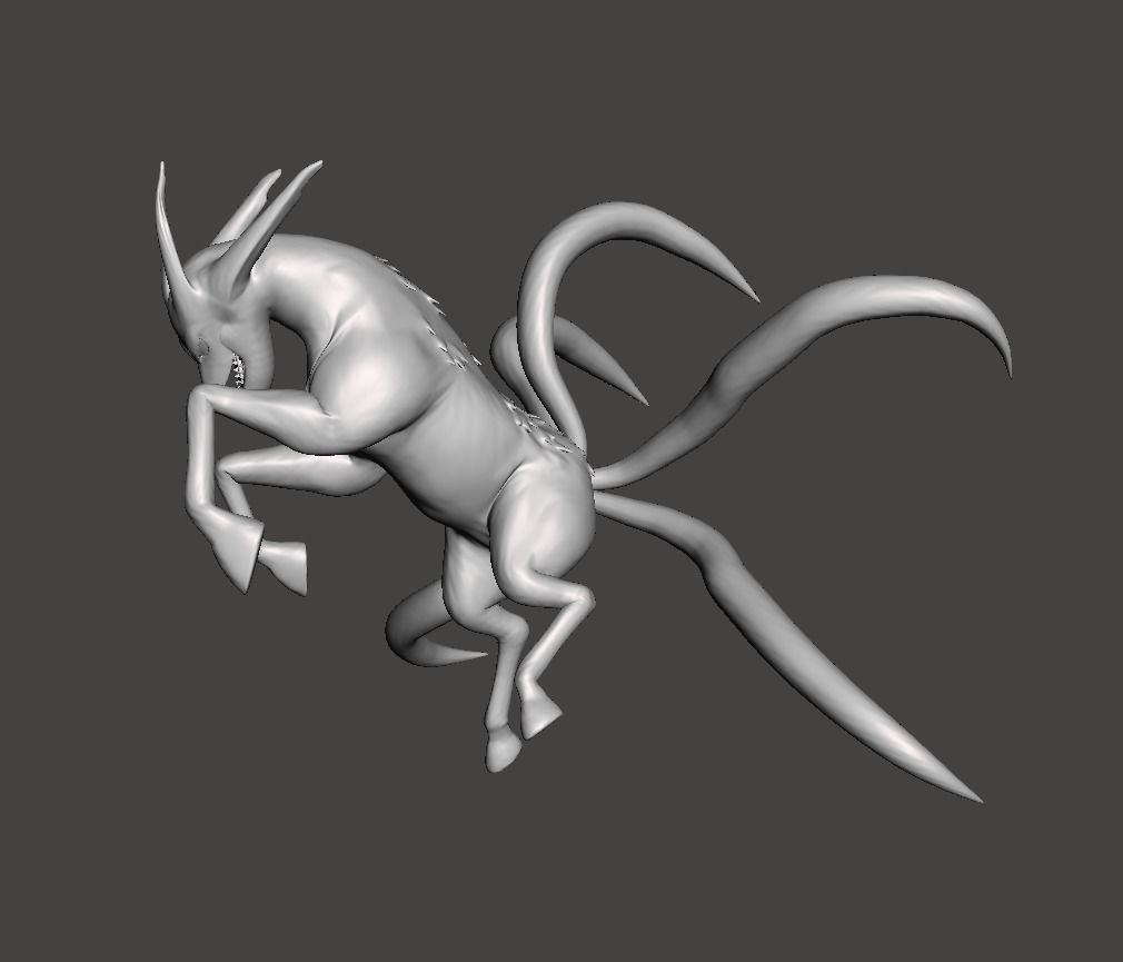 Kokuo Five Tails 3D Model 3D print model_1