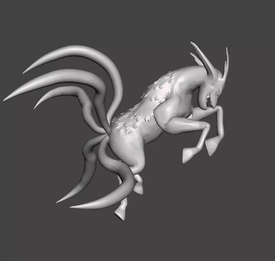 Kokuo Five Tails 3D Model 3D print model_0