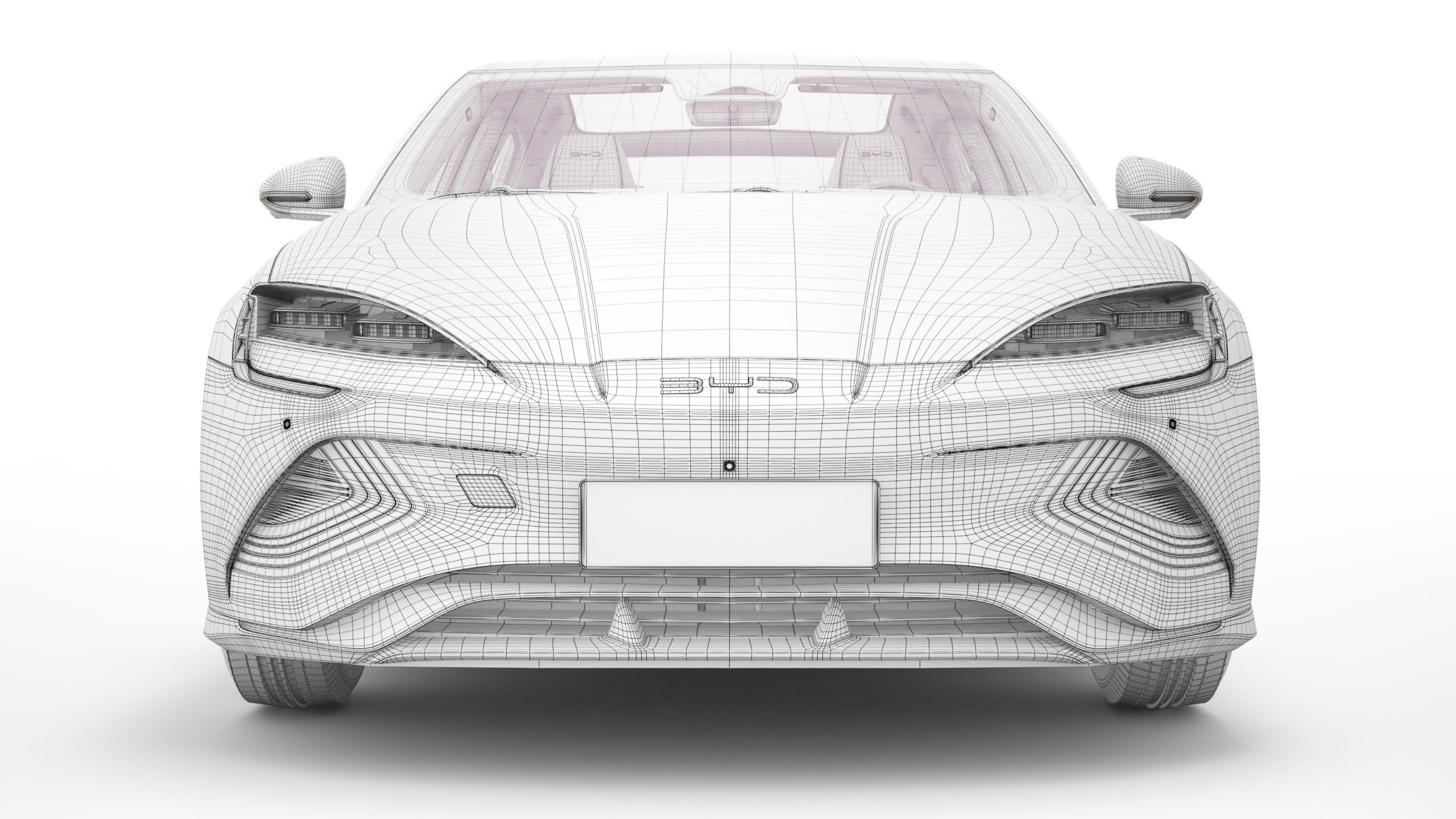 2024 BYD Seal With Interior 3D model_19