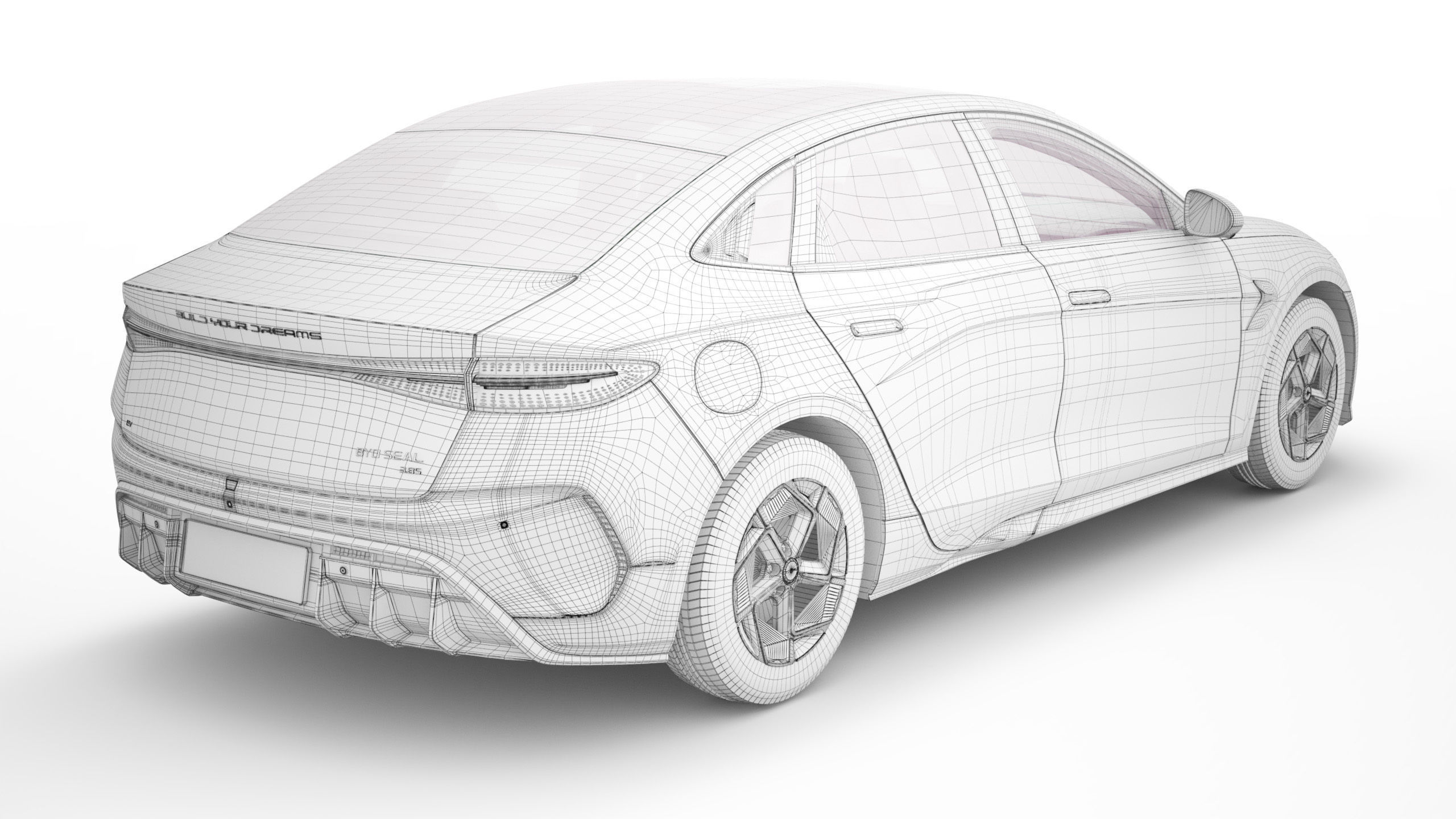 2024 BYD Seal With Interior 3D model_24