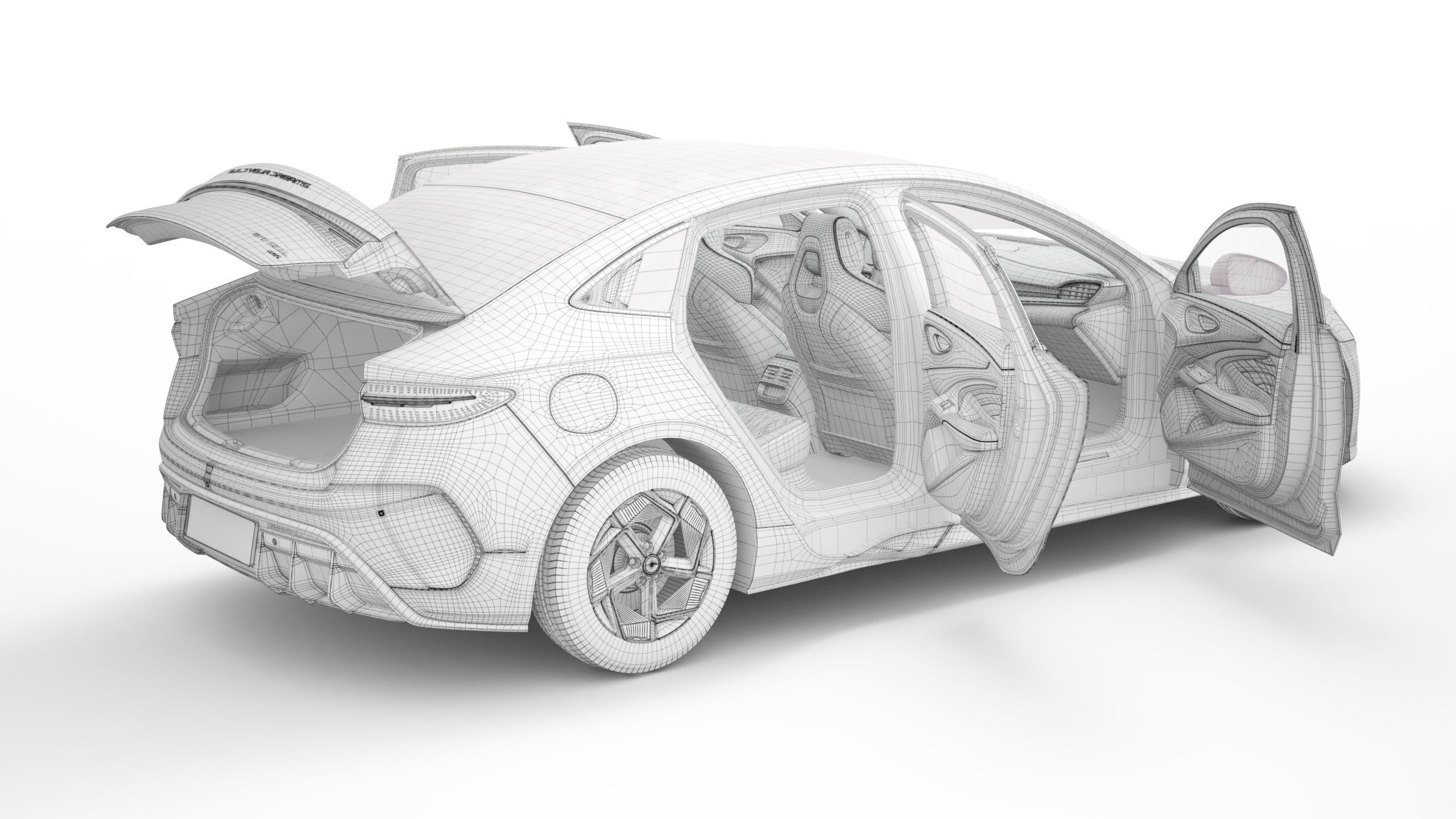 2024 BYD Seal With Interior 3D model_23