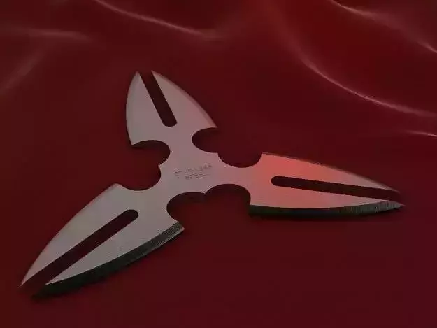 3 Point Shuriken Twin Bladed