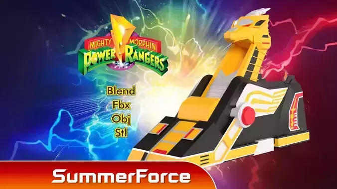 Griffin Thunderzord - Power Rangers Low-poly 3D model
