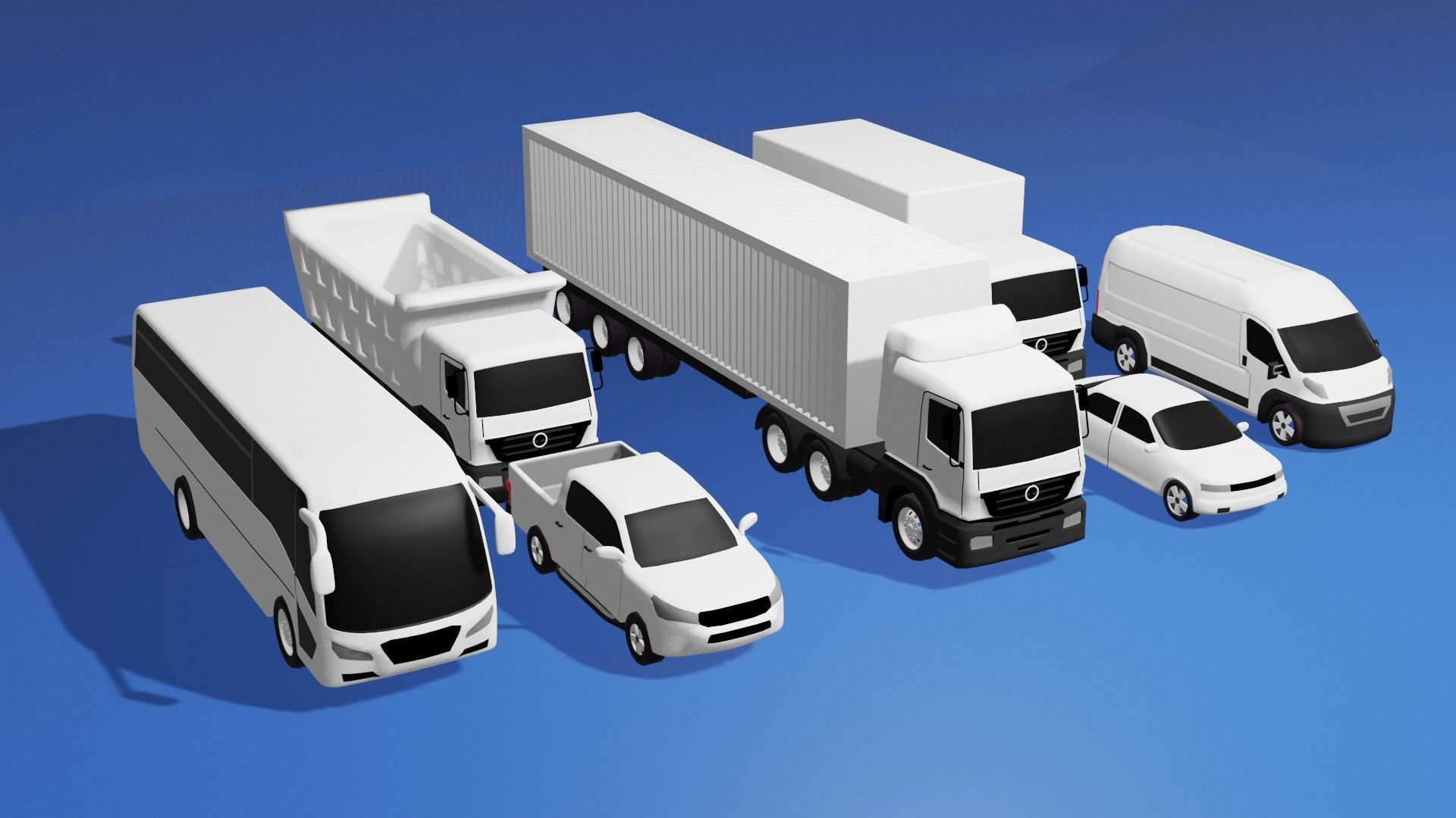 Vehicle pack for 3D isometric explainer videos 3D model_1