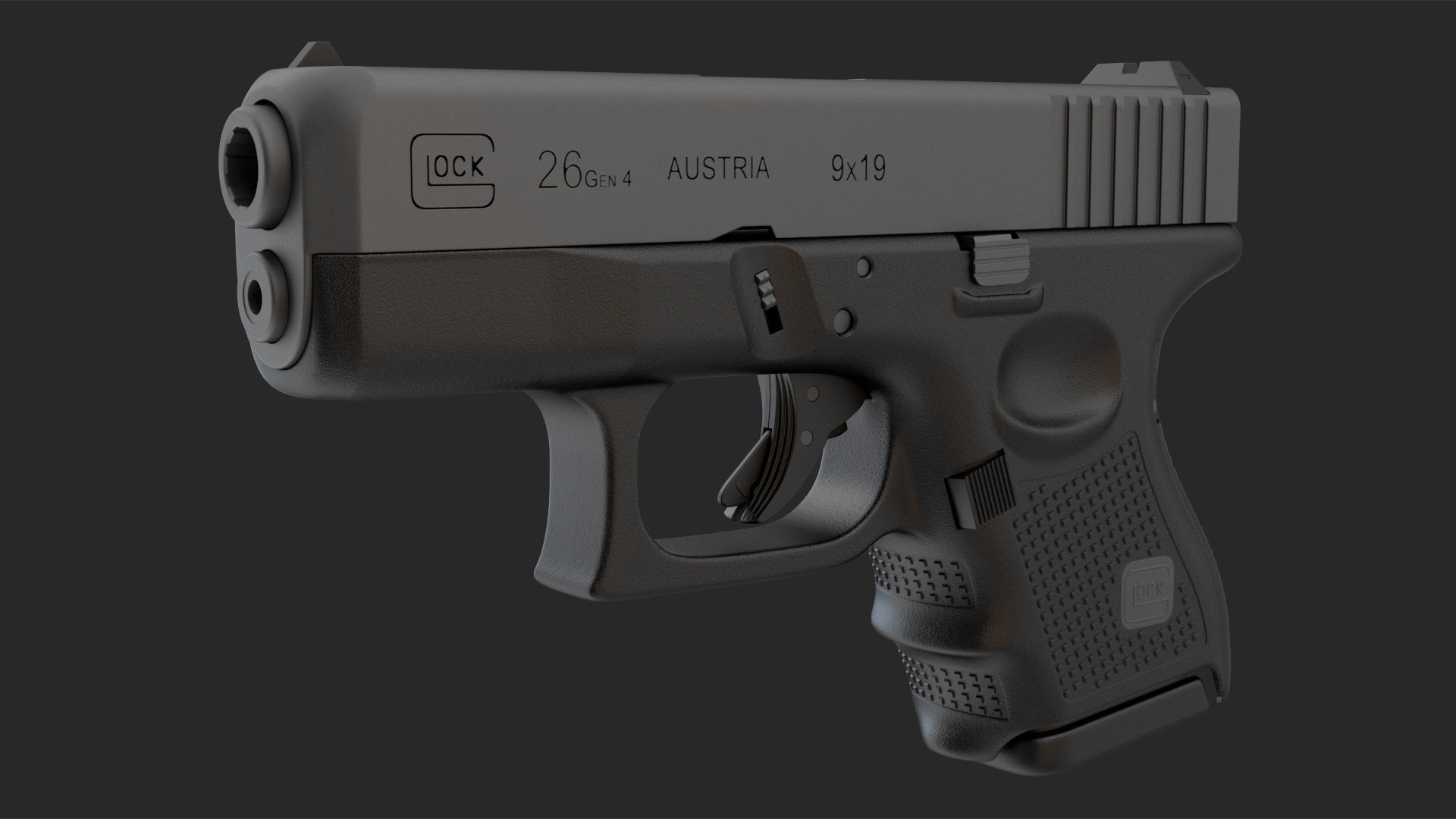 GLOCK 26 9mm 3D model_10