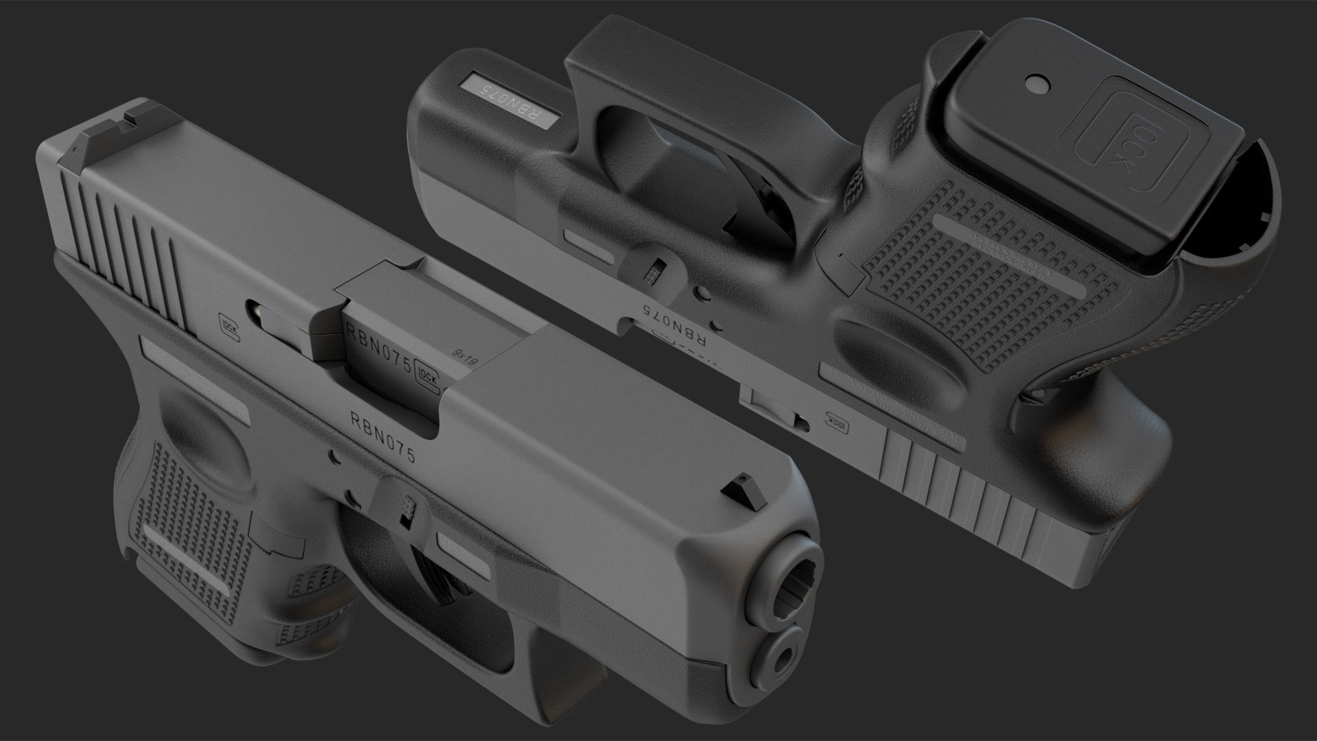 GLOCK 26 9mm 3D model_15