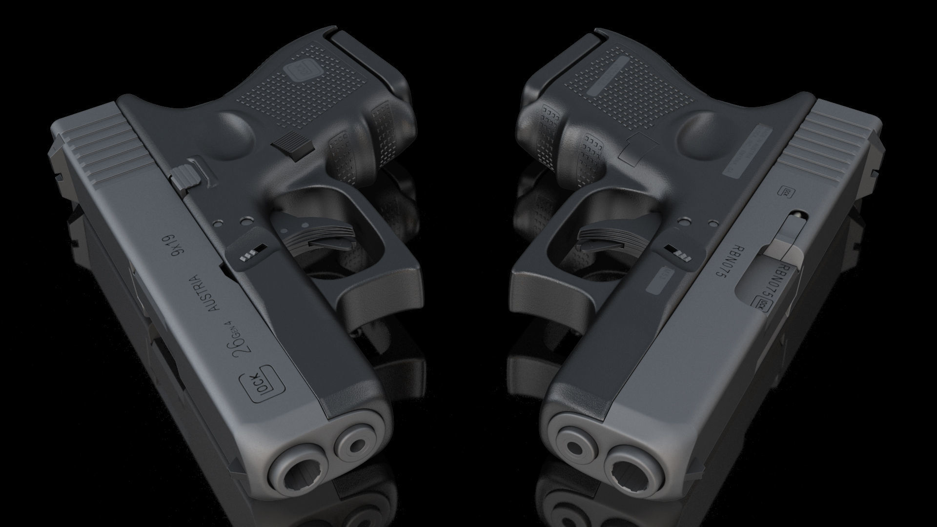GLOCK 26 9mm 3D model_9