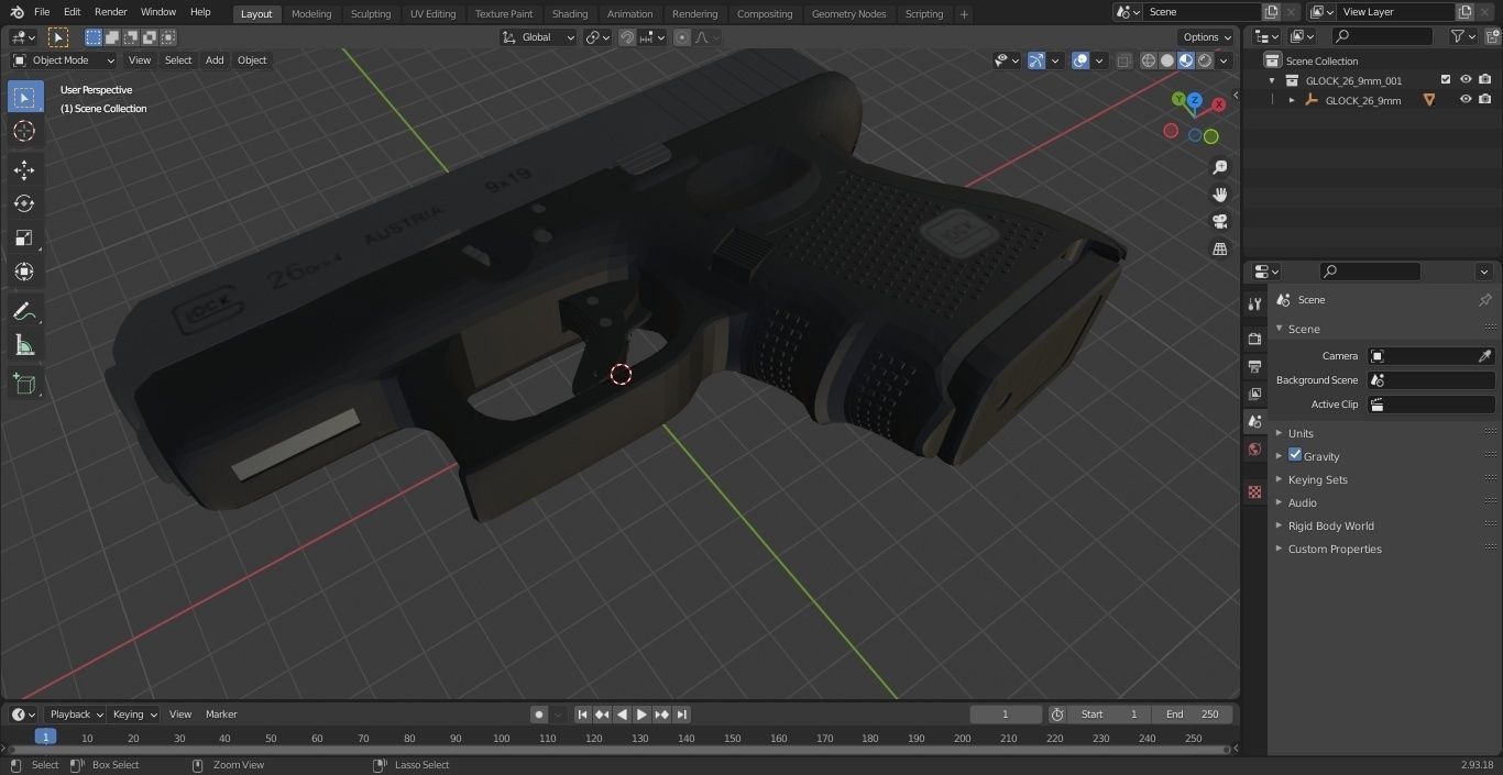 GLOCK 26 9mm 3D model_24