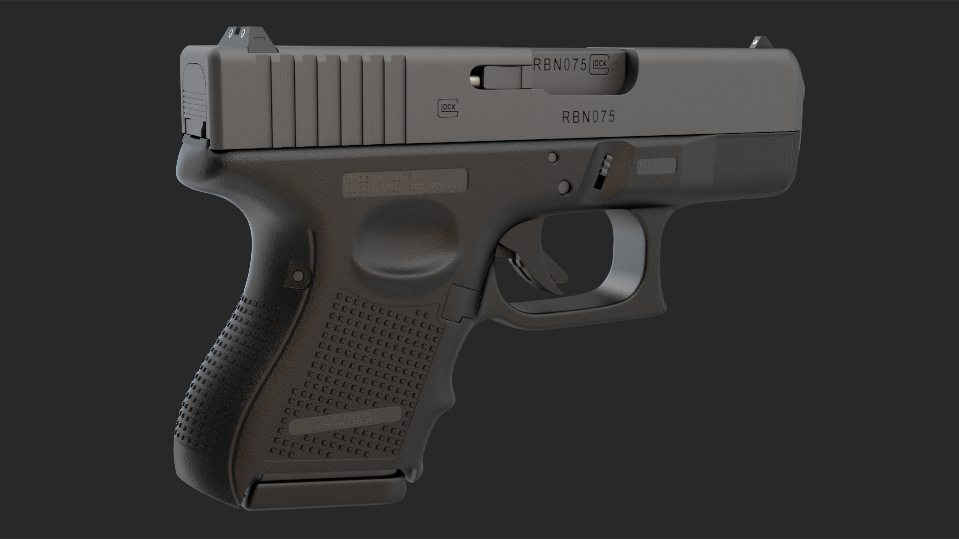 GLOCK 26 9mm 3D model_11