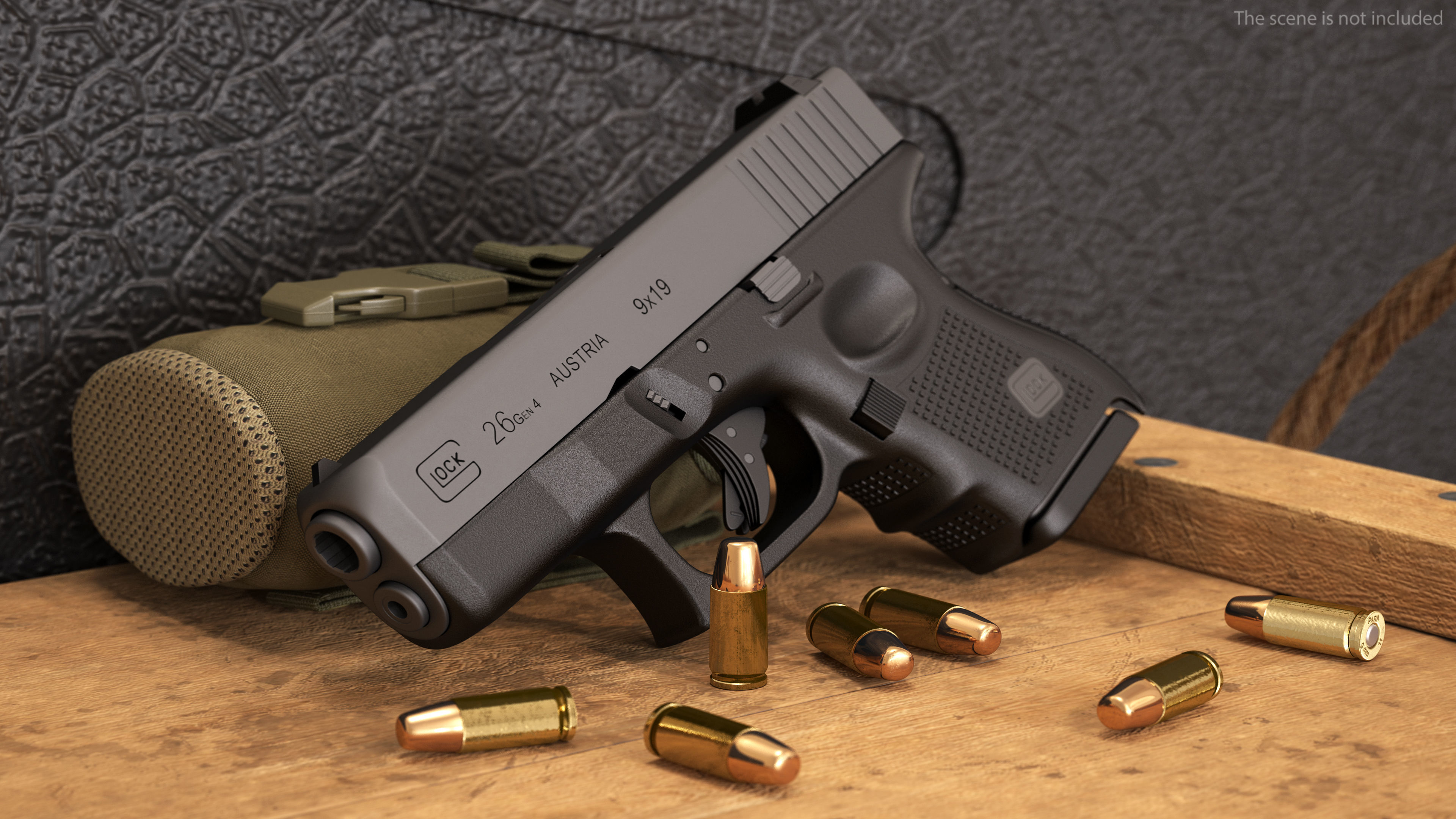 GLOCK 26 9mm 3D model_2