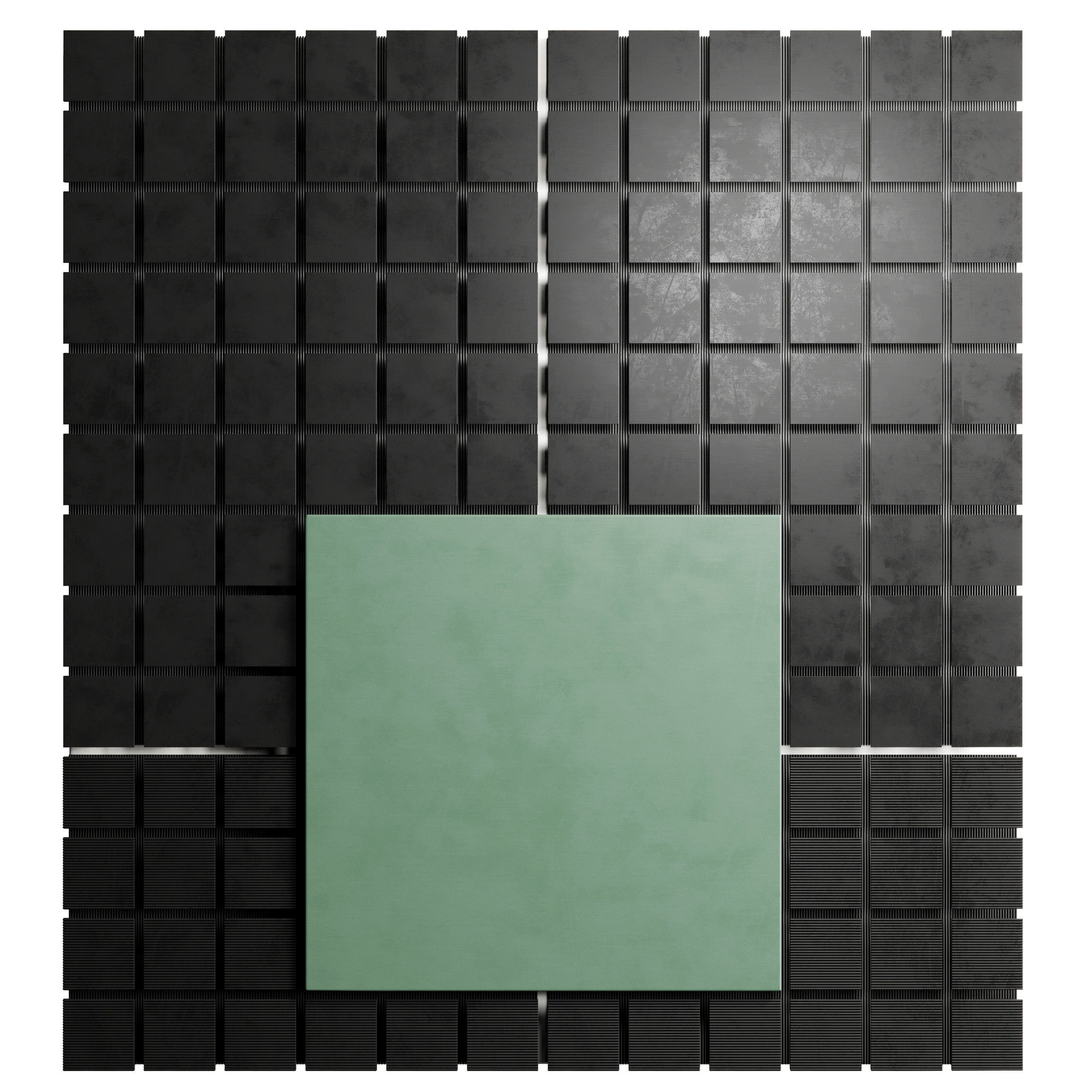 luo huya arch frame Low-poly 3D model_1