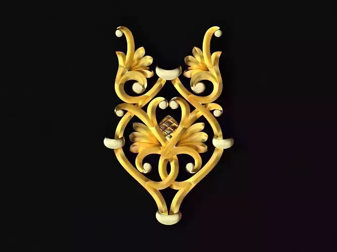 Central decor ornament for furniture