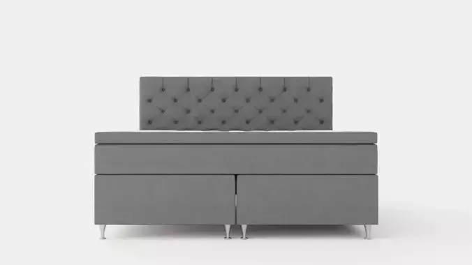 Joluma Complete Bed Package Continental Bed 180x200 Gray