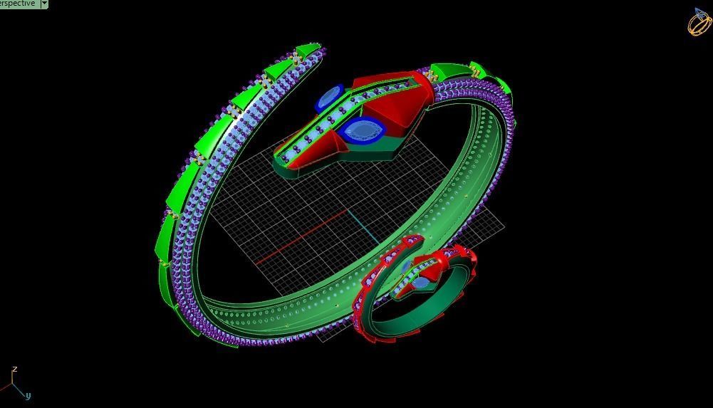 Dragon bracelet and ring 3D print model_1