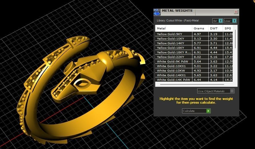 Dragon bracelet and ring 3D print model_4